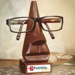 Wooden Nose Shaped Spectacle Specs Eyeglass Holder Stand