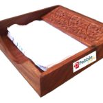 Handmade Wooden Tissue Box Napkin Holder (HAND CARVED SQUARE) | Tableware | Table Tissue | Gift item for any occasion