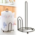 CRAFTYKART Wrought Iron Kitchen Toilet Tissue Roll Dispenser Holder