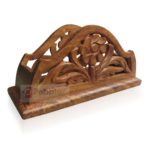 CRAFTYKART Wooden Carved Napkin Holder Table Tissue Box Paper  Car Home Decor