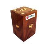 CRAFTYKART Wooden Money Bank, Coin Holder, Piggy Bank for Kids -Adults (Rectangle)