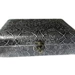 Wooden Jewelry Box with Velvet Covering in Silver color | Jewelry Organizer | Make up Box