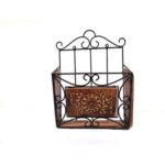 Wood and Iron Handmade design Magazine Newspaper Stand / Holder