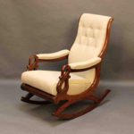 Craftykart Wooden Rocking Chair Comfort Cushioned Back & Seat