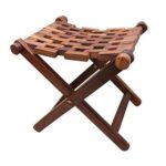 CraftyKart Handmade Wooden Foldable Stool ( Solid Wood )