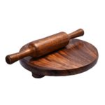 CRAFTYKART Wooden chakla belan for Kitchen 10 inches