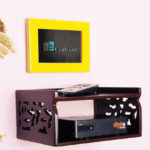 Beautiful Set Top Box Wall Shelf (Brown)
