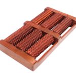 CRAFTYKART Wooden Foot/Feet Massager 6 Roller Stress Acupressure - pain relief