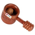 Wooden Handcrafted sheesham Wood (Rose Wood) Nut/Walnut Cracker - Brown