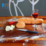 CraftyKart Sheesham Wood Cutting/Serving/Chopping Board ( Large 17" x 12" , Brown )