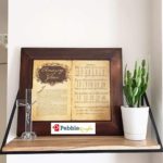 CRAFTYKART Wall Mount Floating Rustic Wooden Shelf - Book Storage Shelves for Free Grouping of Bedroom, Living Room, Kitchen, Office (Medium)