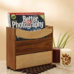CRAFTYKART Elegant Sheesham Wood Magazine Cum Newspaper Stand Decoration Items for Home Decor