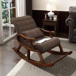 Craftykart Rocking Chair/Colonial Rocking Chair/Traditional Rocking Armchair/Tropical Exotic Rosewood Wood/Antique Rocking chair/Modern appearance Chairs Brown seating
