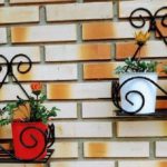 CRAFTYKART Plant Stand Flower Pot Stand for Balcony Living Room Outdoor Indoor Plants For The Balcony Set Of 2(Black)