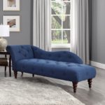 CRAFTYKART Modern Premium Wooden Sofa Couch for Home and Office Chaise Lounge  (Blue)