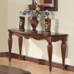 CRAFTYKART Wooden Simple Carved Console Table
