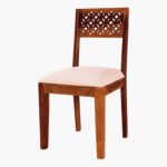 CRAFTYKART Wooden Handmade HoneyComb Shape Dining Chair