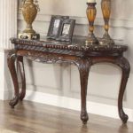 CRAFTYKART Carved Wooden Beautiful Big Console Table