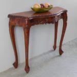 CRAFTYKART Hand Carved Wooden Console Table