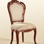 CRAFTYKART Carved Simple Wooden Dining Chair